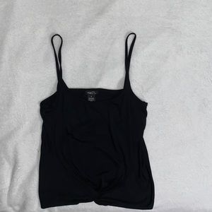 Rue 21 black knot tank top